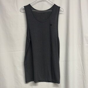 Hurley Barrier Stripe Gray Sleeveless Tank Top size